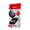 Canon Ink Cartridge CLI651XL Value Pack of 4 High Yield