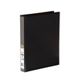 Marbig 5404002B Insert Binder A4 4 DRing 25mm PP Black