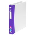 Colourhide 5700019 Insert Binder A4 2 DRing 25mm Soft Grip Purple