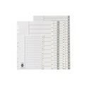 Marbig 35050 Dividers AZ Tab A4 PP Grey