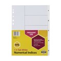 Marbig 35101 Dividers 15 Tab A4 PP White