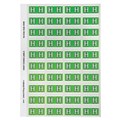 Avery 44508 H Side Tabe Colour Coding Labels Light Green Pack 240