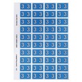 Avery 44531 3 Side Tab Colour Coding Labels Blue Pack 240
