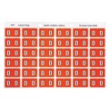 Avery 43304 D Side Tab Colour Coding Labels Dark Orange Pack 180
