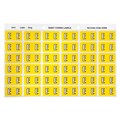 Avery 43305 E Side Tab Colour Coding Yellow Labels Pack 180