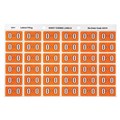 Avery 43315 O Side Tab Colour Coding Labels Orange Pack 180