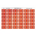 Avery 43343 3 Side Tab Colour Coding Labels Dark Orange Pack 180