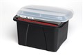Crystalfile 8008410 Porta Box Enviro 32L Clear Lid Black Base