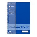 ColourHide 1719431J Notebook A4 120 Page Blue