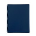 Marbig 2007027 Refillable Display Book 20 Pocket A4 Dark Blue