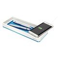 Desk Organiser  Wireless Charger 49676 WOW Blue Subject to Compatibility