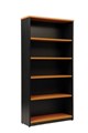 Aspire Bookcase 900W x 315D x 1800H mm Beech Ironstone