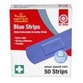 St John 226450 Blue Metal Adhesive Strips Pack 50