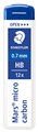 Staedtler 250 07mm HB Mechanical Pencil Leads Tube 12