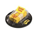 Post It Flag 680HVSH Sign Here Desk Grip Dispenser