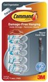 3M 17017CLR Command Cord Clips Small Clear Pack 4