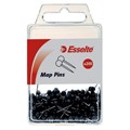 Esselte 46710 Map Pins Black Pack 200