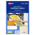 Avery 35947 L7163FY High Vis Shipping Labels Laser 991 x 381mm 14 Per Sheet Fluoro Yellow Pack 25