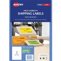 Avery 959408 L7168FG High Vis Shipping Labels Laser 1996 x 1435mm 2 Per Sheet Fluoro Green Pack 10