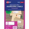 Avery 959029 L7159 Quick Peel Address Labels with Sure Feed Laser 64 x 338mm 24 Per Sheet Pack 100