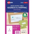 Avery 959120 L7167EV Eco Friendly Address Labels Laser 1996 X 2891mm 1 Per Sheet Box 100