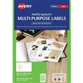 Avery 959774 L7160CL Matt Photo Quality Labels Laser 635 X 381mm 21 Per Sheet Matt Pack 20