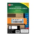 Avery 959221 L6141 Triplebond Identification Labels Laser 635 x 339mm 24 Per Sheet Pack 10