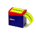 Avery 932602 Fragile Dispenser Labels 996 x 75mm Fluoro Yellow Pack 750
