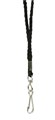Rexel 9802002 ID Cord Style Lanyards with Swivel Clip Black Pack 10