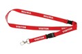 Rexel 9841003 ID PrePrinted Visitor Lanyard Red Pack 5