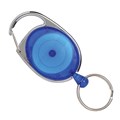 Rexel 9806001 ID Retractable Snap Lock Key Holder Blue Pack 4