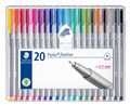 Staedtler 334 SB20 Triplus  Fineliner Pen Assorted Wallet 20