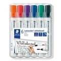 Staedtler 351WP6 Lumocolor Whiteboard Marker Bullet Assorted Wallet 6