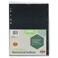 Marbig Eco Dividers 36005 Recycled A4 5 Tab Black