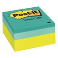 Post It 2054PP Cube Notes 76 x 76mm Green Wave