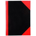 Cumberland 43111CM Red  Black Notebook Gloss A4 100 Leaf