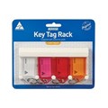 Kevron 37749 Key Tags Racks 4 Tag Assorted