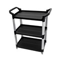 Compass Utility Cart 3 Shelf Black
