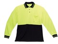 TSCO HiVis 3813YNXL Two Tone Cool Breathe Polo Shirt Long Sleeve Extra Large Yellow