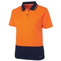 TSCO HiVis 3897ON14 Ladies Two Tone Polo Shirt Short Sleeve Ladies Orange Size 14