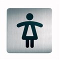 Durable Sign Pictogram 495623 WC Women Square 150 x 150mm Each