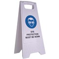 Cleanlink 12166 Safety Sign Eye Protection Must Be Worn White
