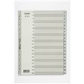 Bantex A4 Polypropylene Dividers 120 Grey