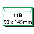 Envelope 140001 Self Seal Plain Face Pocket 11B 90 x 145mm White Box 500 601211  281132