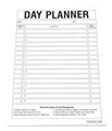 Quill 01914 Day Planner Pad 70gsm Bond A4 White 50 Leaf