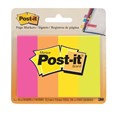 Post It 671 4Au Page Markers 23 x 73mm Neon Colours Pack 4