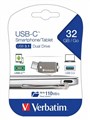 Verbatim 65744 USBC 31 Smartphone  Tablet Dual Drive 32GB