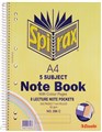 Spirax 596C 5 Subject Notebook Coloured A4 250 Page
