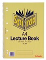 Spirax 906 Lecture Book A4 140 Page Side Open