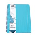 Quill 10205 Premium PP Visual Art Diary A4 125gsm 120 Page Aqua